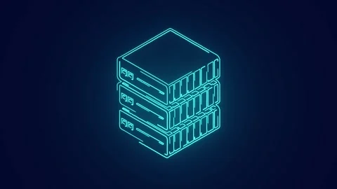 Web hosting servers data center clouds computing technology for data storage Stock Footage 241162416