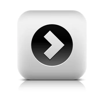 Web Icon with arrow sign in black circle Stock Illustration