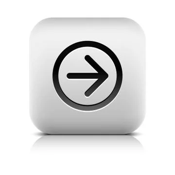 Web icon with black arrow sign on white Stock-Illustration