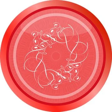 Web icon button with abstract symbol . Flat sign isolated on white background Stock Illustration