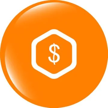 Web icon cloud with dollars money sign Stockillustratie