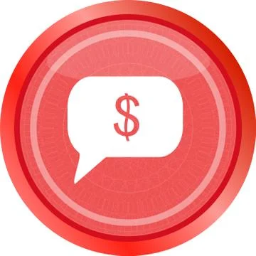 Web icon cloud with dollars sign . Trendy flat style sign isolated on white b 스톡 일러스트