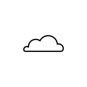 Web icon. Cloud. vector illustration black on white background イラスト素材