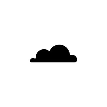 Web icon. Cloud. vector illustration black on white background Stockillustratie