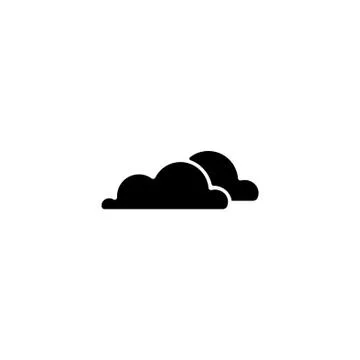 Web icon. Clouds. vector illustration black on white background Stock Illustration