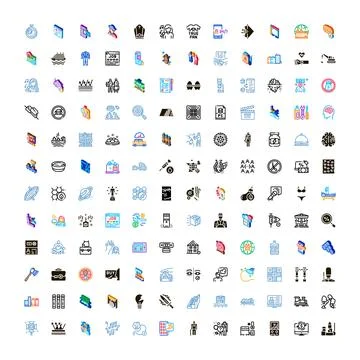 Web icon collection for diverse digital applications 스톡 일러스트