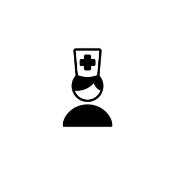 Web icon. Doctor. vector illustration black on white background Stock Illustration