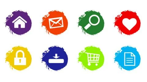 Web icon illustrator paint 스톡 일러스트