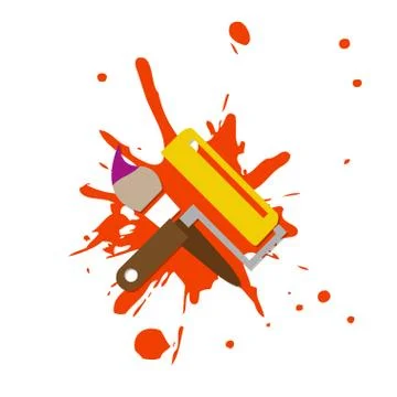 Web icon illustrator paint Illustration