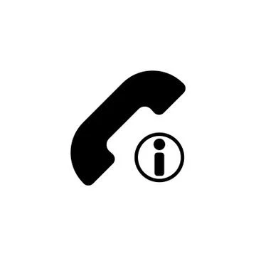 Web icon. Information call, Information about calls Stock Illustration