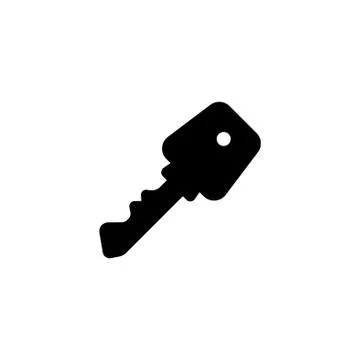 Web icon. Key. vector illustration black on white background Stock Illustration