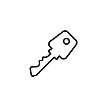 Web icon. Key. vector illustration black on white background Stock Illustration