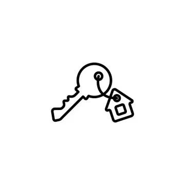 Web icon. Key. vector illustration black on white background Stock Illustration