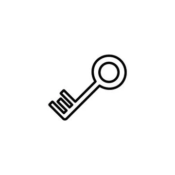 Web icon. Key. vector illustration black on white background Stock Illustration