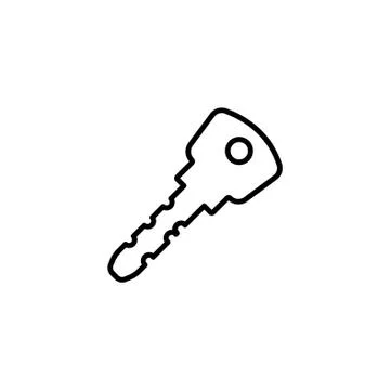 Web icon. Key. vector illustration black on white background Stock Illustration