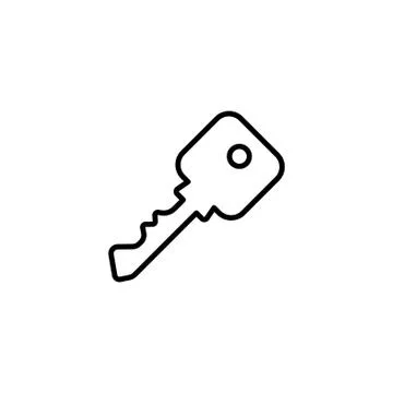 Web icon. Key. vector illustration black on white background Stock Illustration