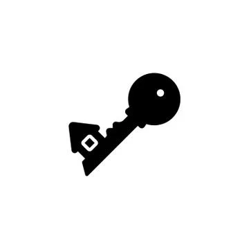 Web icon. Key. vector illustration black on white background Stock Illustration