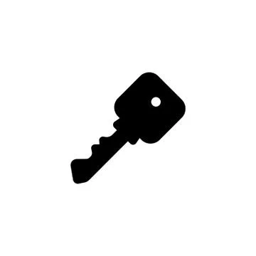 Web icon. Key. vector illustration black on white background Stock Illustration