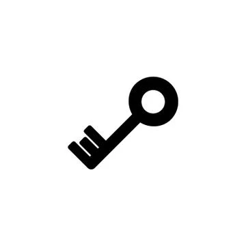 Web icon. Key. vector illustration black on white background Stock Illustration