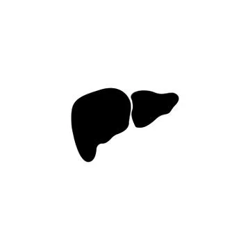 Web icon. Liver. vector illustration black on white background Stock Illustration