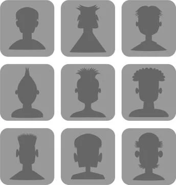 Web Icon Men Set Stock-Illustration