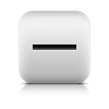 Web icon with minus sign Illustrazione stock
