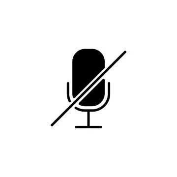 Web icon. Mute. vector illustration black on white background Stock Illustration