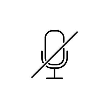 Web icon. Mute. vector illustration black on white background Stock Illustration