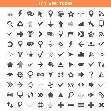 Web an icon Foto stock