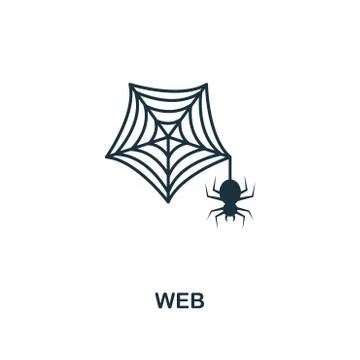 Web icon. Premium style design from halloween icon collection. UI and UX. Pixel Stock Illustration