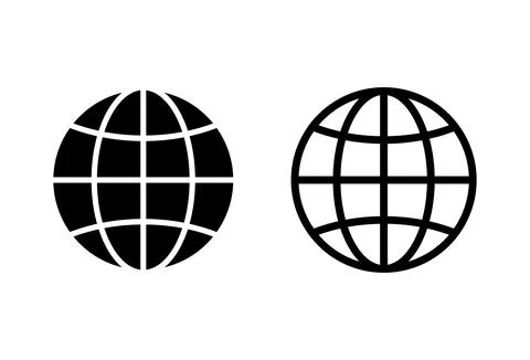 Web icon set. go to web icon. web click icon Stock Illustration