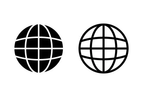 Web icon set. go to web icon. web click icon Illustrazione stock