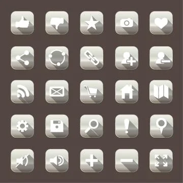 Web icon set Stock Illustration