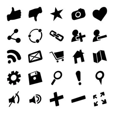 Web icon set Stock Illustration
