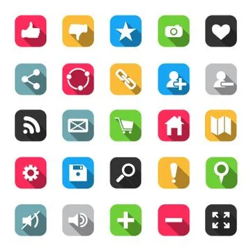 Web icon set Stock Illustration