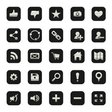 Web icon set Stock Illustration