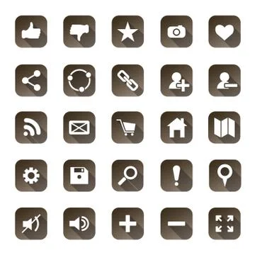Web icon set Stock Illustration