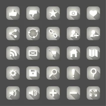 Web icon set Stock Illustration