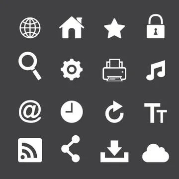 Web icon set Stock Illustration