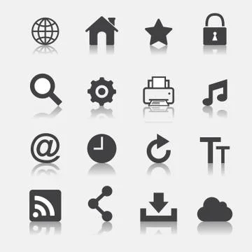 Web icon set Stock Illustration