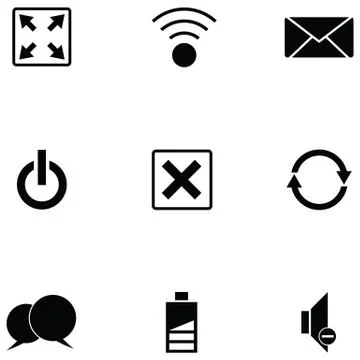 Web icon set Stock Illustration