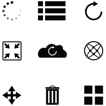 Web icon set Stock Illustration