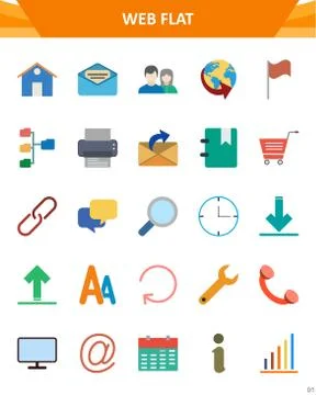 Web Icon Set Stock Illustration