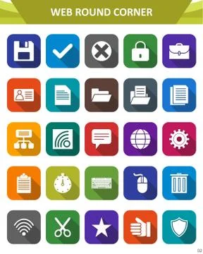 Web Icon Set Stock Illustration
