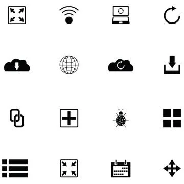 Web icon set Stock Illustration