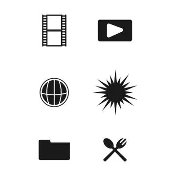 Web Icon Set. Stock Illustration