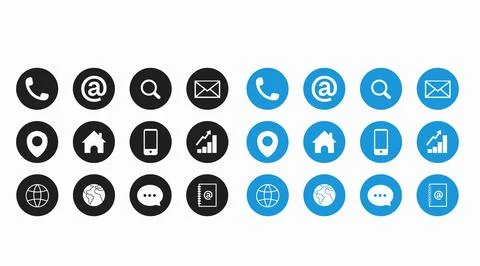 Web icon set symbol vector. Illustrazione stock