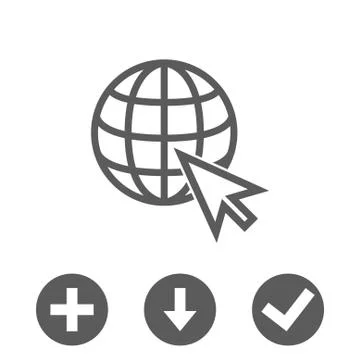 Web icon stock vector illustration flat design 스톡 일러스트