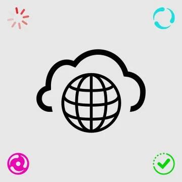 Web icon stock vector illustration flat design 库存插图