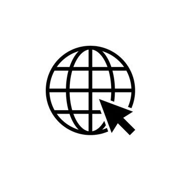 Web icon vector. go to web icon. web click icon Stock Illustration